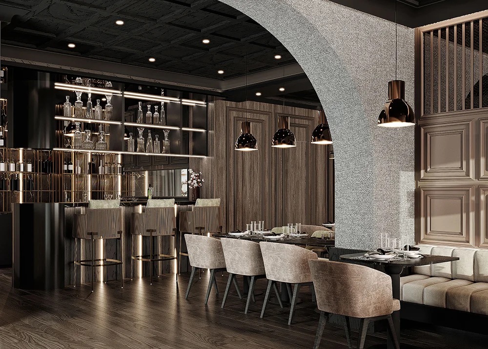 Bella Napoli - Interior project for Bella Napoli restaurant, Heidenheim DE | Vladimir Perovic Architects