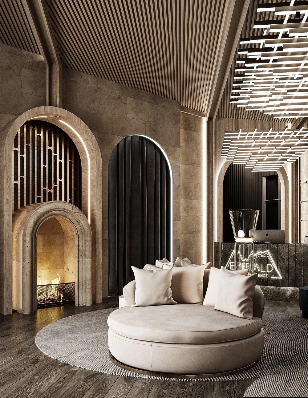 Emerald Mountain Residence - interior - Interior project for hotel Emerald Mountain Residence | Vladimir Perovic Architects