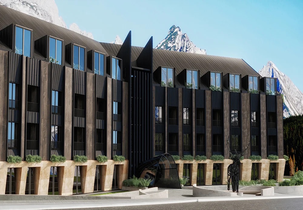 Emerald Mountain Residence - exterior - Exterior project for Emerald Mountain Residence, Montenegro | Vladimir Perovic Architects