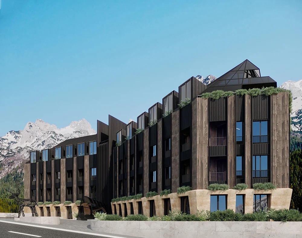 Emerald Mountain Residence - exterior - Exterior project for Emerald Mountain Residence, Montenegro | Vladimir Perovic Architects