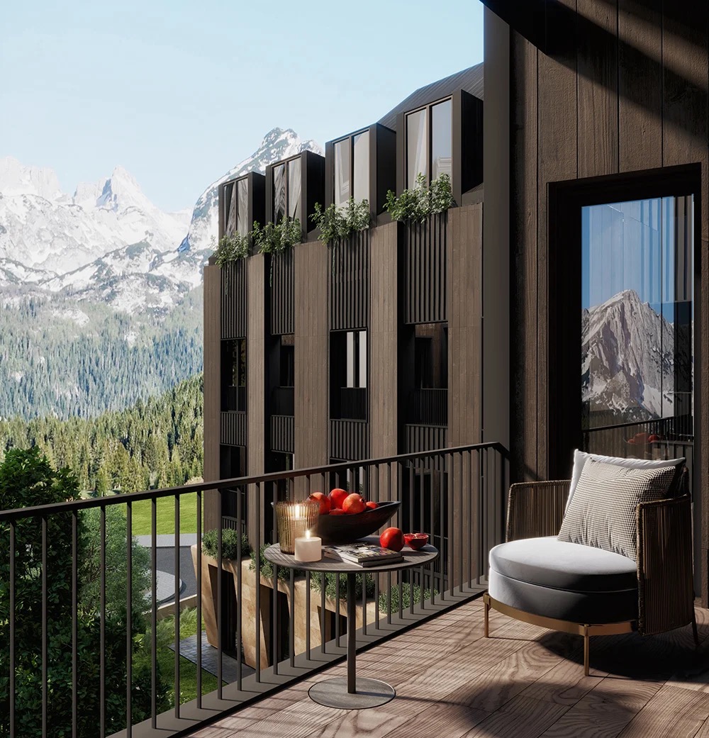 Emerald Mountain Residence - exterior - Exterior project for Emerald Mountain Residence, Montenegro | Vladimir Perovic Architects