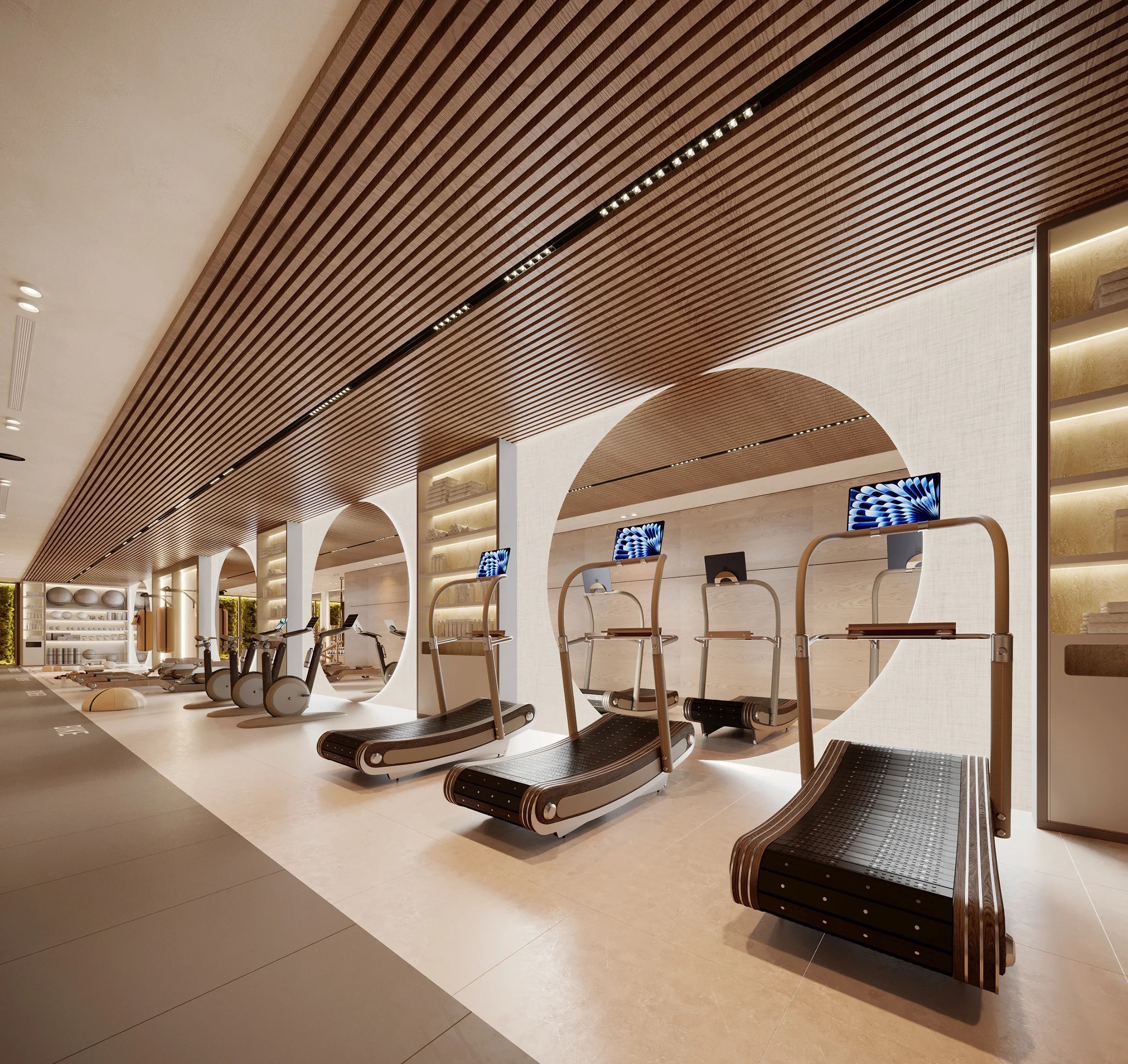 Emerald GYM interior - Emerald GYM interior, Montenegro | Vladimir Perovic Architects