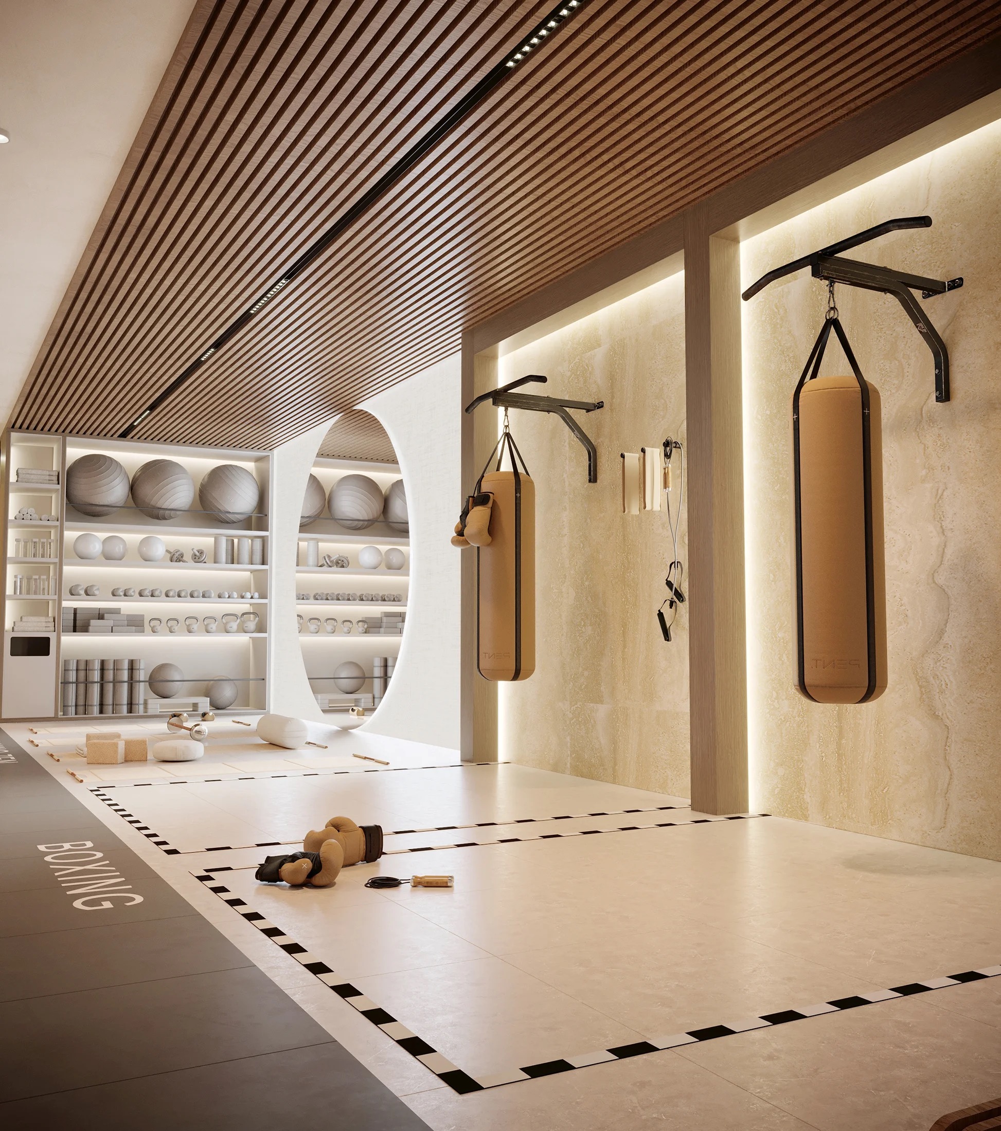 Emerald GYM interior - Emerald GYM interior, Montenegro | Vladimir Perovic Architects