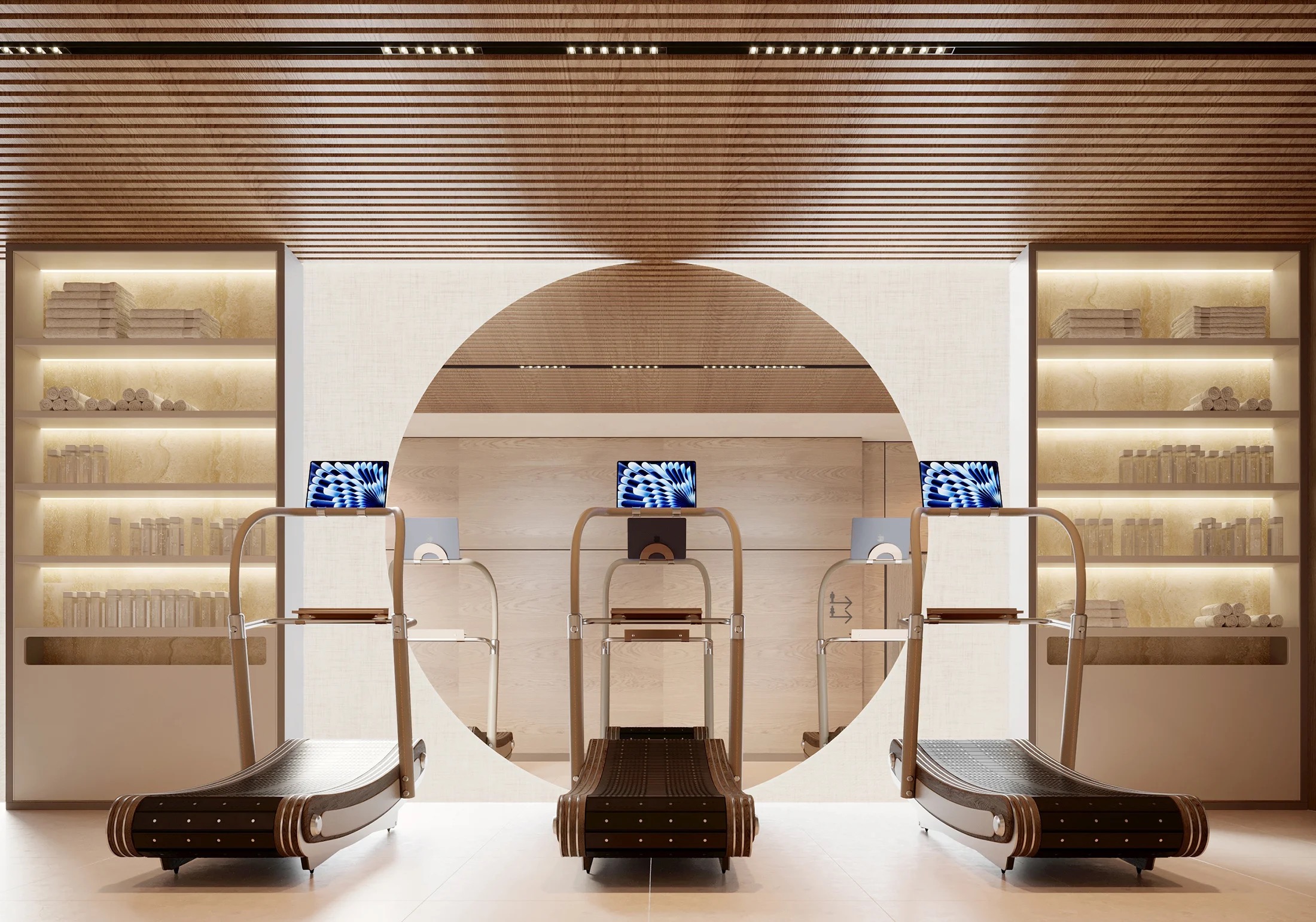 Emerald GYM interior - Emerald GYM interior, Montenegro | Vladimir Perovic Architects