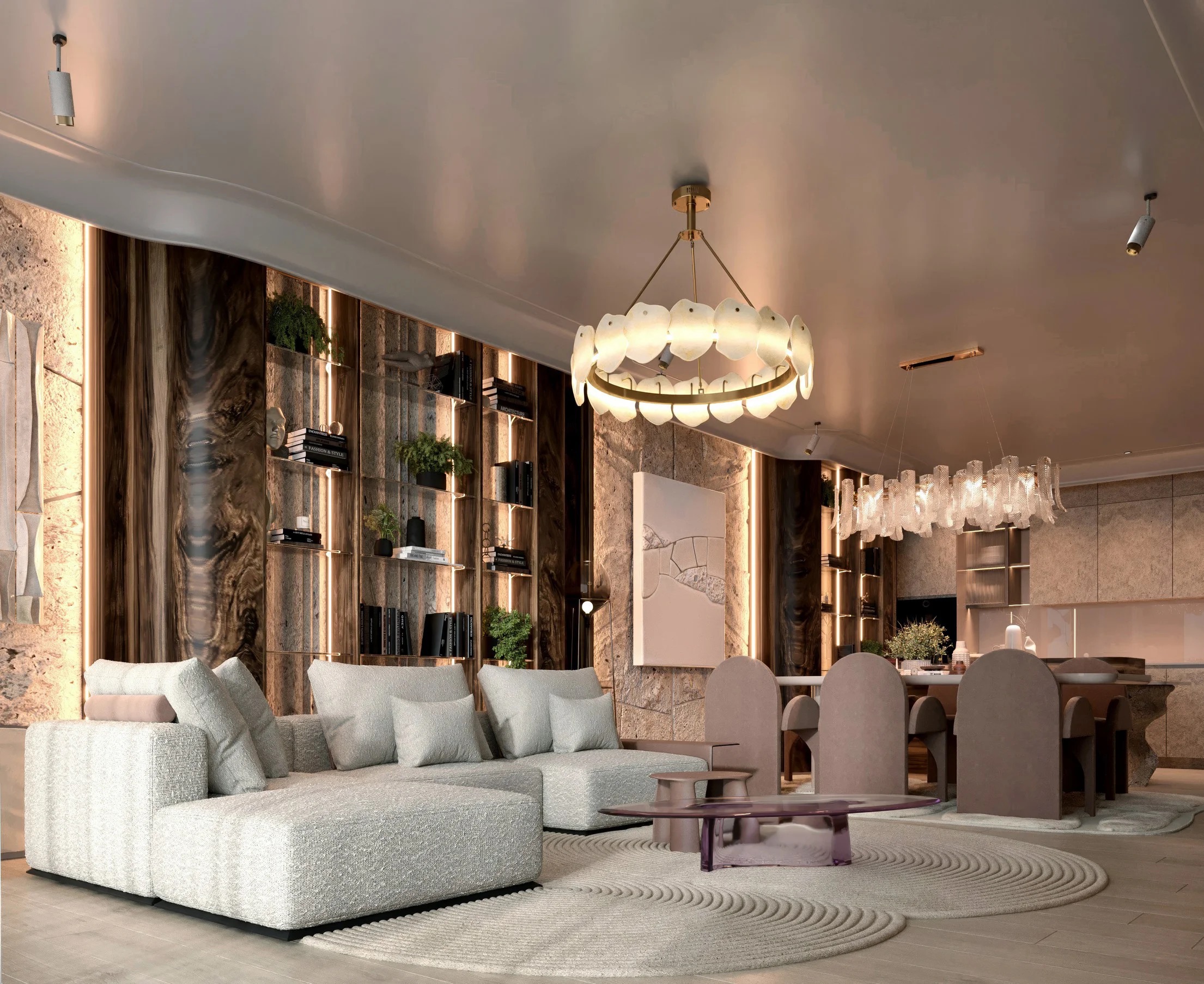 Private apartment TR interior - PRIVATE APARTMENT IN PODGORICA MONTENEGRO | Vladimir Perovic Architects