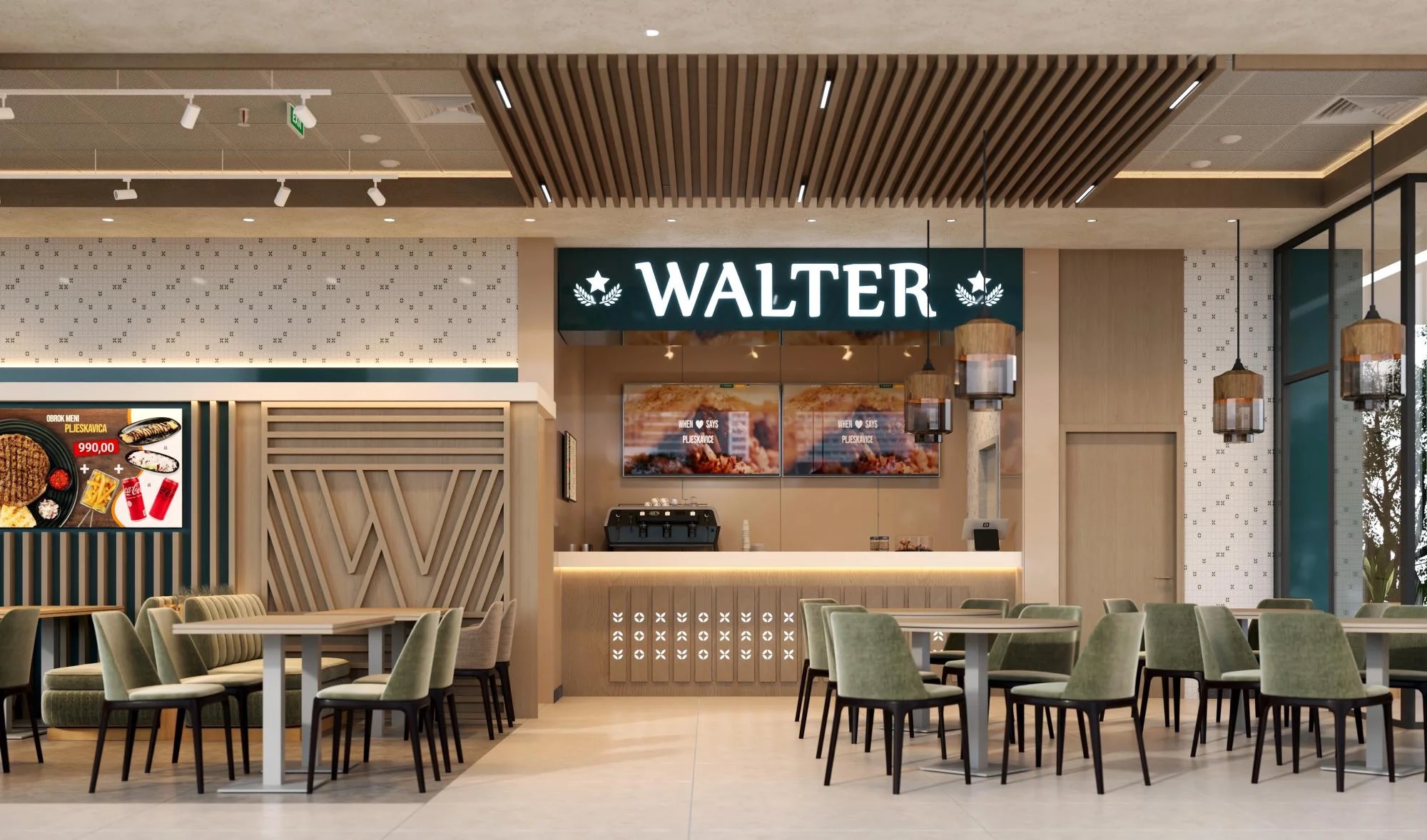 walter cacak - Conceptual Interior Design for Walter Restaurant | Vladimir Perovic Architects