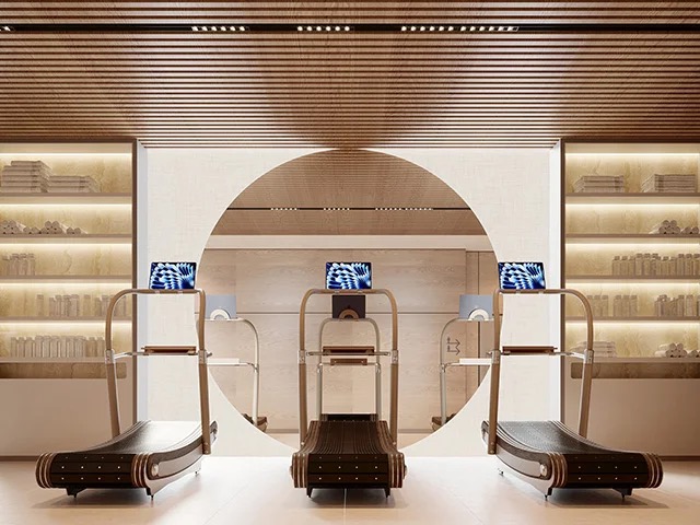 Emerald GYM interior - Montenegro architectural project