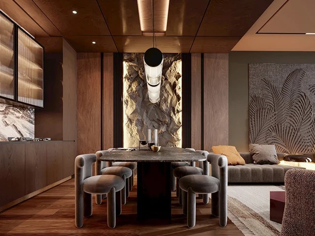 Private apartment DV interior - Montenegro architectural project